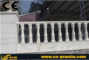 China White Marble Balustrade & Railing Stone,Han White Marble Stairsase Rails Ootdoor Home Balcony Handrail