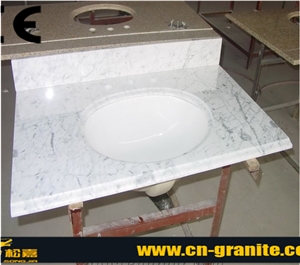 China White Marble Bath Sinks & Basins Bianco Carrara White Marble Bathroom Sink Bathroom Basin