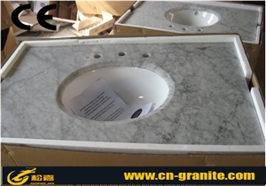 China White Marble Bath Sinks & Basins Bianco Carrara White Marble Bathroom Sink Bathroom Basin