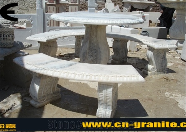 China White Marble Table & Bench Chinese Garden Table & Bench Common Rail Injector Test Bench