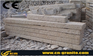 China Yellow Granite Pavers Stone Gold Granite Rough Picked Cube Stone Walkway Pavers Led Paver Light