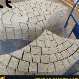 Fan Shape Paving Stone,Grey Stone Pavers,China Granite Stone Paving,Cheap Stone Pavers, Fan Shape Paving Stone Price,Meshed Paving Stone,Garden Stepping Pavements,Exterior Paving Stone,Landscaping