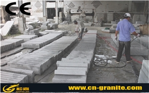 Flamed China Grey Granite G623 Kerbstone,Grey Chinese Granite Curbstone,Own Factory Flamed Paving Stone