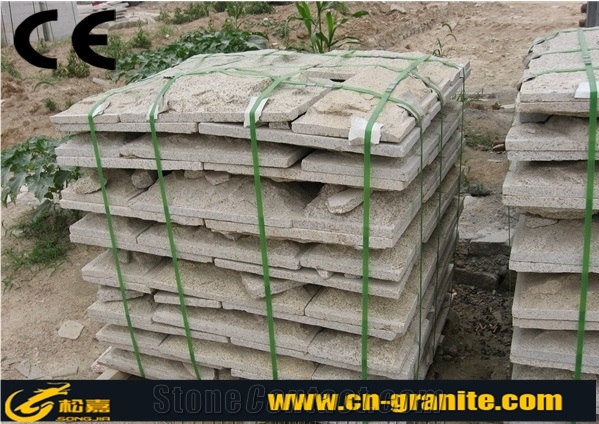 G350 China Yellow Granite Mushroom Stone, Chinese Yellow Natural Mushroom Stone