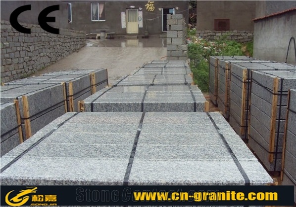 G365 China White Granite Curbstone,Shandong White Sesame Granite Kerbstone