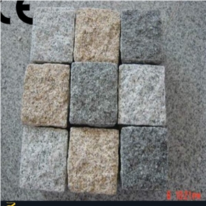 G603 Granite Cobble Stone,Cobble for Garden,Cobble Stone Mat,Cobble Stone Tile,The Cobble,30x30 Stone Paver,Natural Pebble Stone Paver,Porphyry Paving Stone,Grey Cobbles,China Cheap Cube Stone