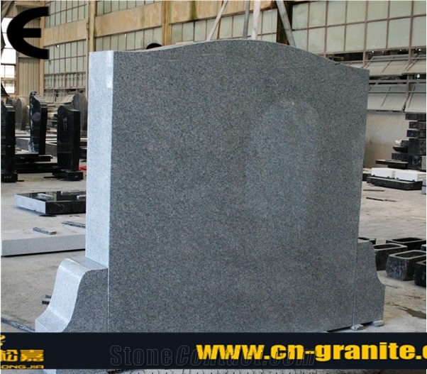 G633 Grey China Granite American Light Grey Top Monument & Tombstone, China Grey Granite Monument Design