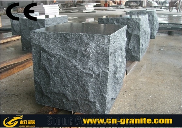 G654 China Dark Grey Granite Parking Stone Landscaping Natural Stone Chinese Black Granite Car Stop Stone