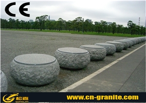 G654 China Dark Grey Granite Parking Stone Landscaping Natural Stone Chinese Black Granite Car Stop Stone