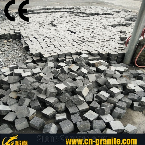 G684 Granite Cobble Stone,Granite Cube 10x10x10,China Black Granite Stone Paving,Cheap Driveway Paving Stone,Cheap Paving Stone,Black Granite Cube Stone,Natural Split Granite Paving Stone,