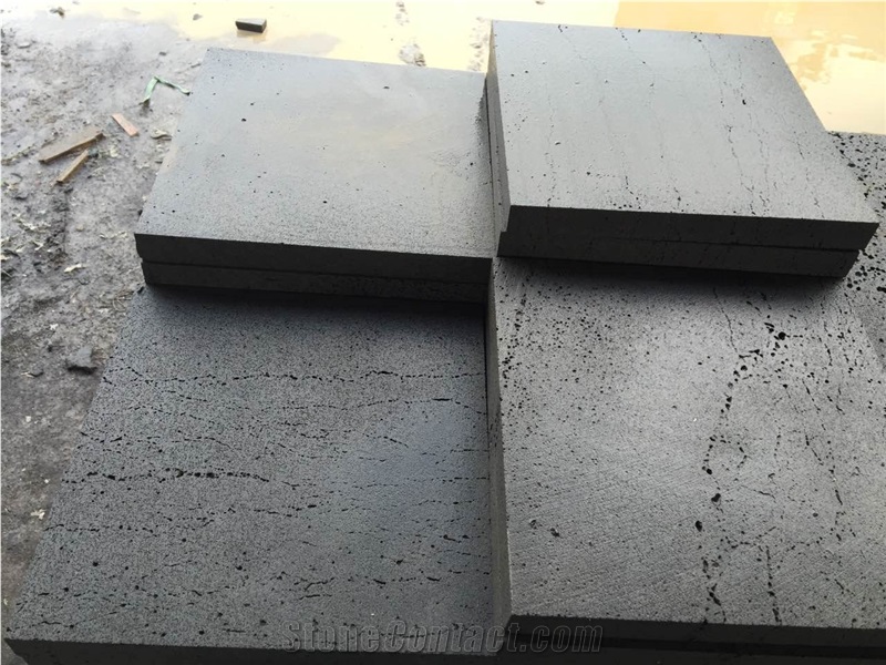 Grey Lava Stone Floor Paver Tile,Basalt Tile and Slab,Basalt Jumbo Pattern