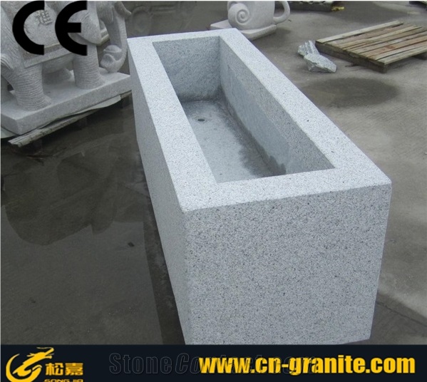 Grey Natural Stone Square Flower Pot,Grey Garden Flower Pot Concrete Flower Pot Molds