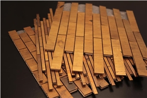 Linear Strips Mosaic,Mosaic Tiles for Floor Paving or Wall Cladding,Mosaic Pattern.