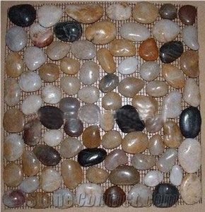 Mixed Polished Pebble Stone for Garden Step Road Paving,Swimming Pool Paving,River Stone,Pebble Stone Driveways,Pebble Walkway.