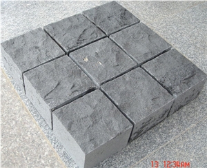 Natural Paving Stone Basalt,Cheap Black Basalt Granite Stone Paver,Paving Stone on Net,Cube Stone for Sale