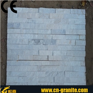 Natural Stone Wall Cladding,White Quartzite Cultural Stone,White Stone Wall Cladding,White Stone Wall Panel,White Cultured Stone,White Stone Wall Decoration,Cheap Cultured Stone, China Cultural Stone