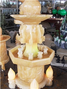 Onyx Fortune Ball Look,Wall Mounted Fountains,Floating Ball Fountains,Water Features,Fountain Ball for Interior Decoration,Inner Carved Ball Fountain