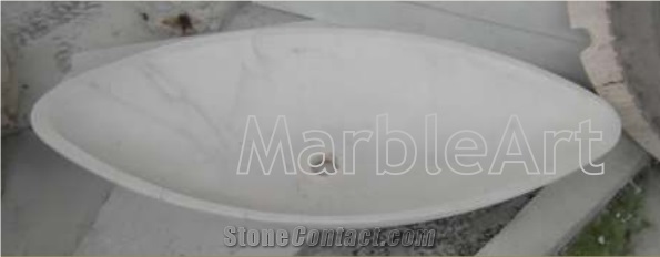 Statuario marble tiles & slabs, white marble sinks & basins, bathroom sinks 