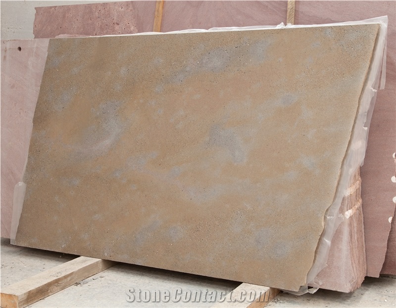 Marron Tundra Sandstone Honed Slabs, Tiles, Brown Sandstone Flooring Tiles, Walling Tiles