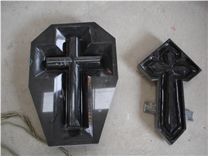 Cross Tombstone Monuments China Black Granite Cross Headstone