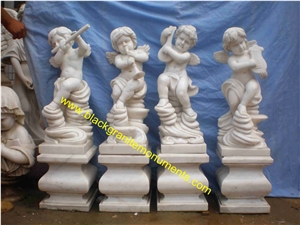 China Pure Marble Human Figurines Statue & Sculpture & Human Carved & Handcraft