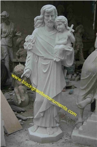 Natural Marble Statue, White Marble Statues, Human Handcraft Marble Stone Sculpture Exterior Garden Decoration