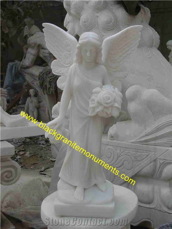 White Marble Stone Religion Virgin Mary Sculpture, Hand Carved Mary Garden Statue,Garden Decoration
