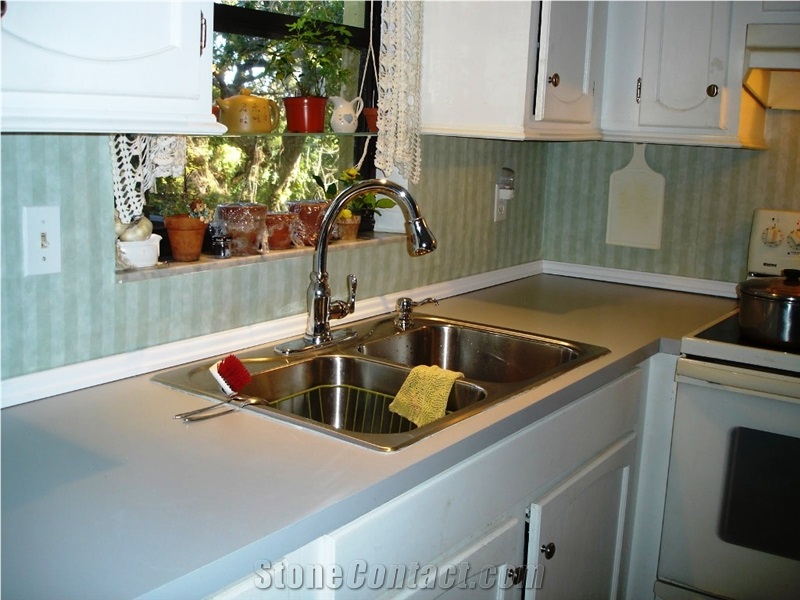 Bestone Beautiful and Durable Quartz Kitchen Countertop Easy-To-Clean and Resistant to Stains,Heat and Scratches