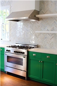 White Quartz Stone Slab for Pre-Fabricated Kitchen Countertop with Various Edge Profiles