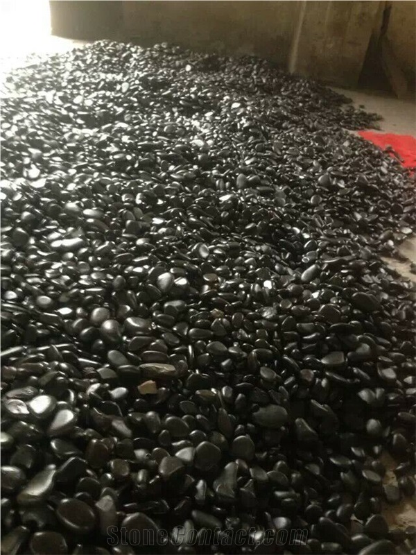 Black Polished Pebbles,China Black Pebbles,River Stone for Walkway