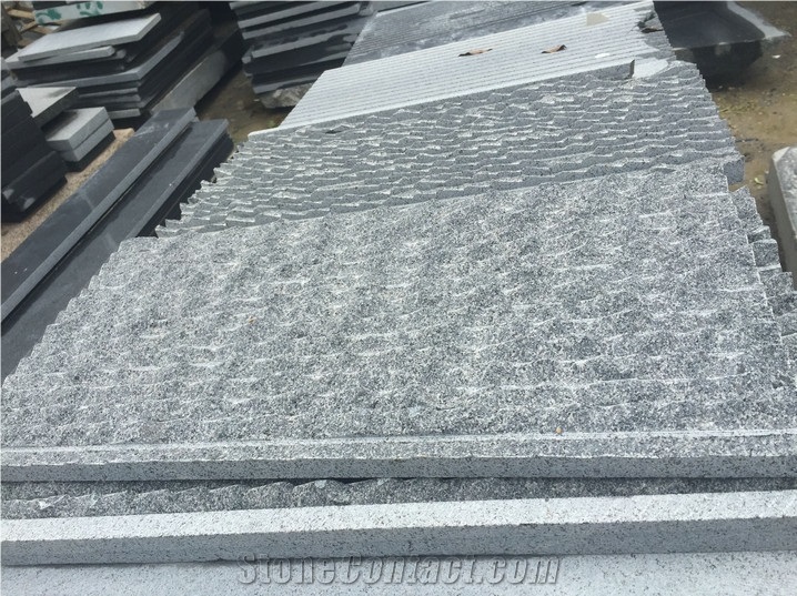 G654 Dark Grey Granite Tile & Slab Waveline Granite Tile