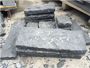 G684 Black Basalt Cobblestone,All Side Natural Split Cube Stone