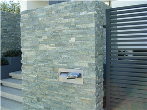 Green Slate Cultured Stone,Ledge Stone for Wall Cladding