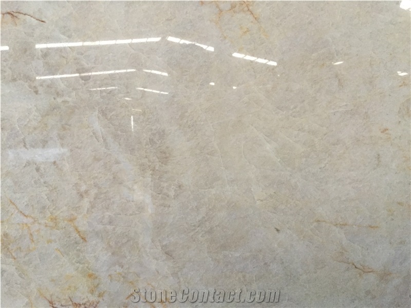 Perla Venata White Quartzite Slab, Brazil White Quartzite