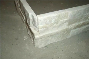 Pure White Natural Quartzite Cultured Stone,Corner Stone