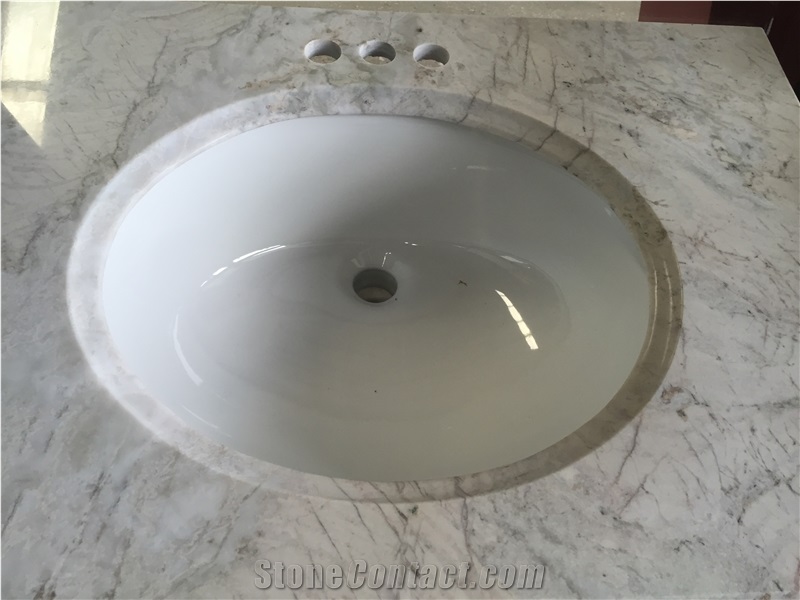 White Quartzite Stone Vanity Tops,Bath Washing Top