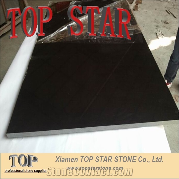 24"X24" Usa Quality Shanxi Black Absolute Black Granite Tile