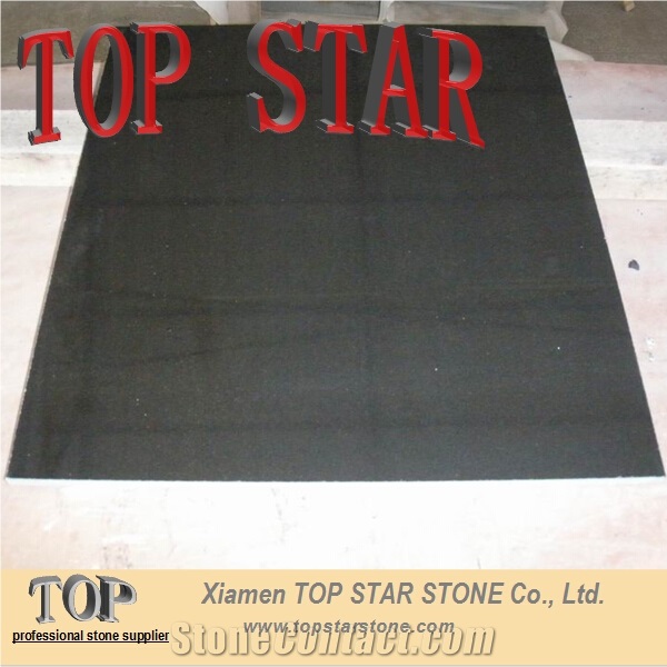 High Quality Polished China Absolute Black Granite Tile & Slab Cut to Size