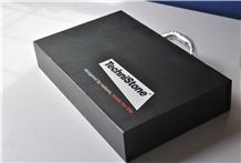 Black Suitcase for Stone Samople
