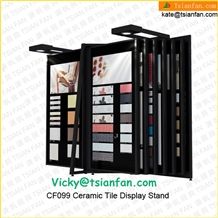 Cf 099 Ceramic Tile Display Rack Stone Display Rack for Exhibition