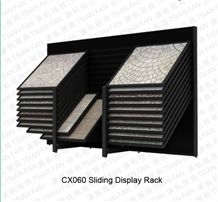 Cx 060 Sliding Marble Granite Stone Display Rack for Exhibition