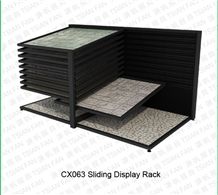 Cx 063 Sliding Marble Granite Tile Stone Display Stand Rack for Exhibition