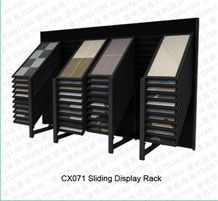 Cx 071 Sliding Display Rack Sliding Marble Granite Stone Display Rack