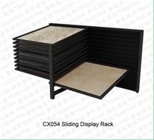 Cx054 Sliding Marble Granite Stone Display Rack for Exhibition
