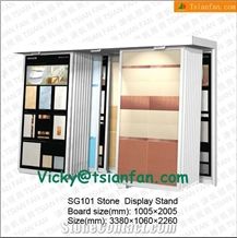 Limestone Tile Display Racks for Exhibition-Sg10