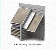 Sliding Marble Granite Quartz Stone Display Rack for Exhibition Cx 030
