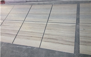 Crystal White Wooden Marble Tile & Slab, China White Marble