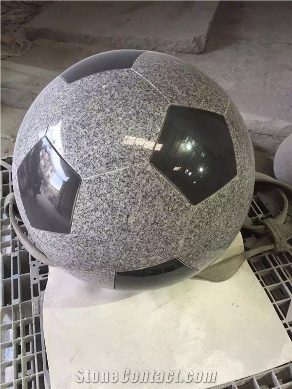 Granite Football, Garden Decor Football