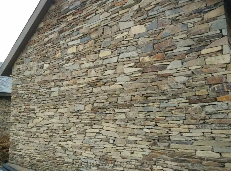 China Beige Quartzite Castle Rock Stone Cube Stone, Masonry Walling Stone, Culture Stone Wall Castle Stone Wall