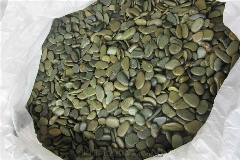 Green Polished Pebble Stone Best Qualitity